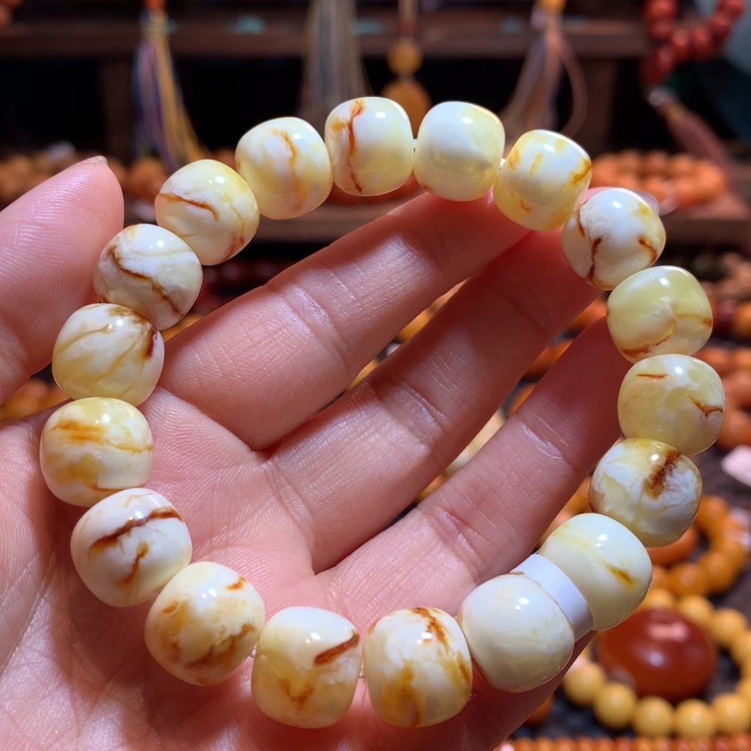 蜜蜡未镶嵌手串蜜蜡手串