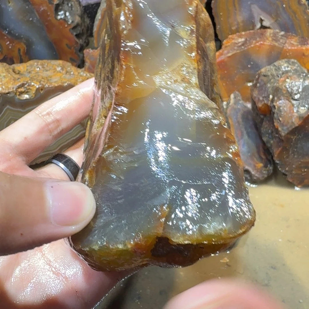 未镶嵌玛瑙/玉髓珠宝半成品