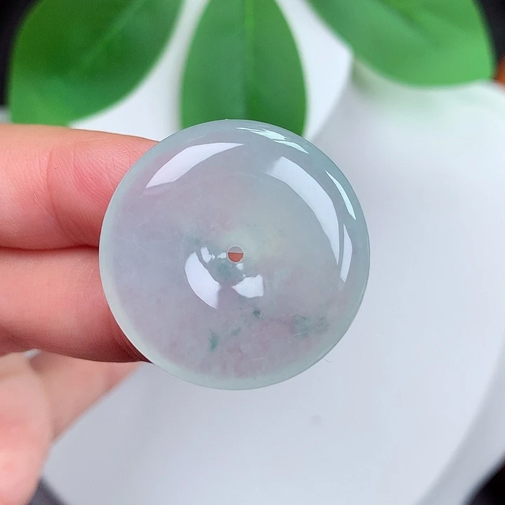 颈饰未镶嵌翡翠平安扣 27.6x5.9mm