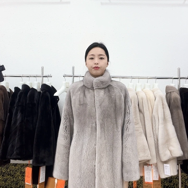 立领银蓝110衣长mmm