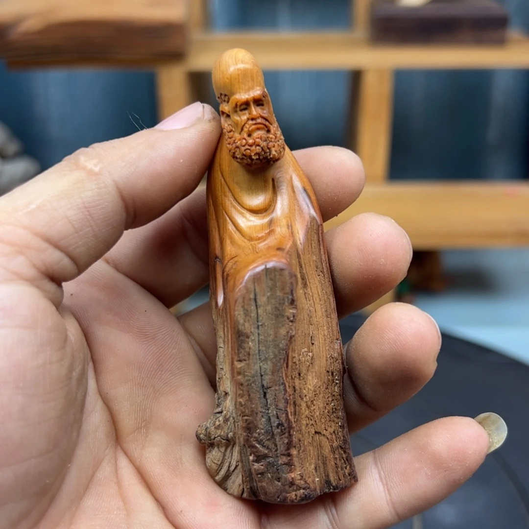 木观*山崖柏木摆件手把件