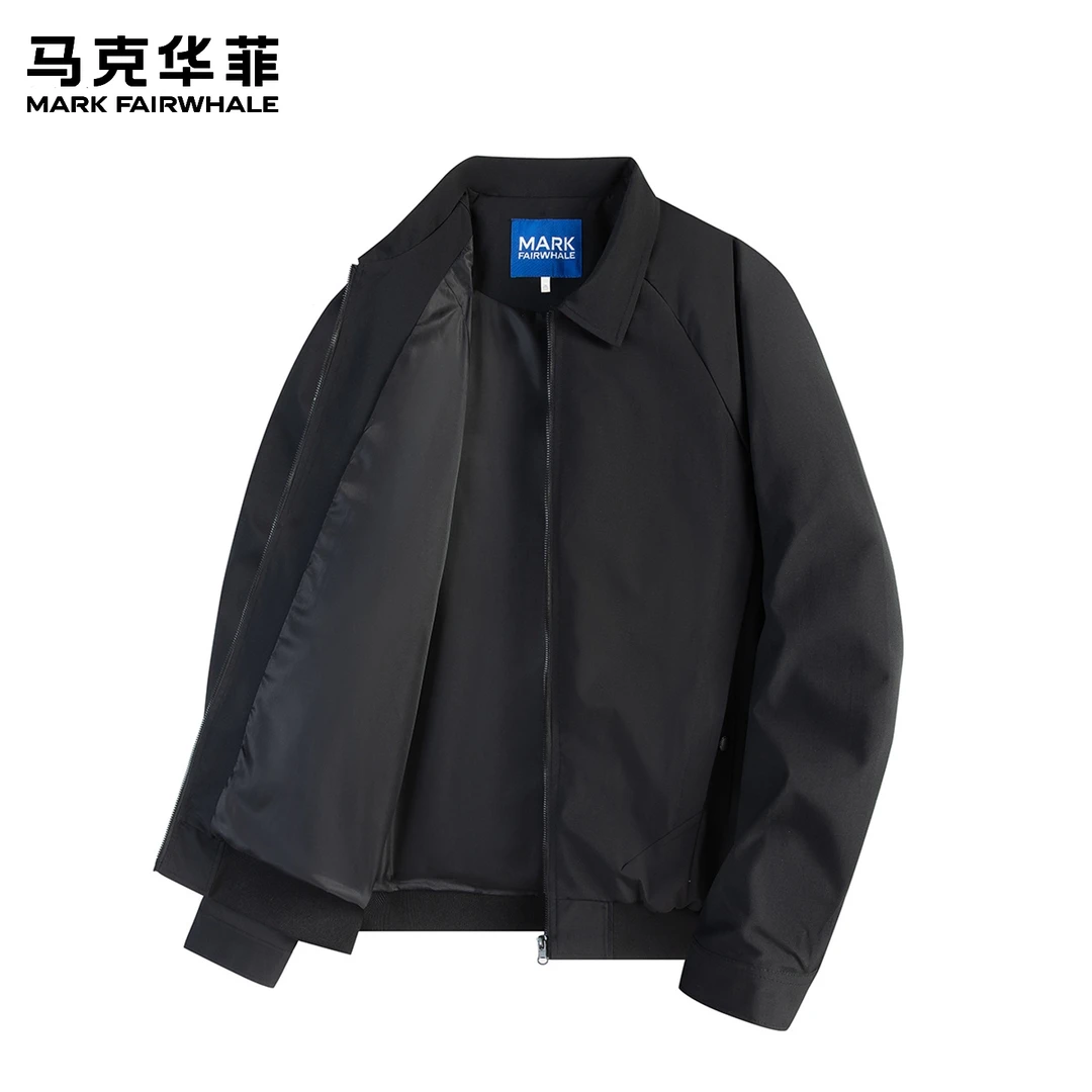 马克华菲男士百搭休闲工装夹克秋季新款高品质挺括翻领潮流上衣服