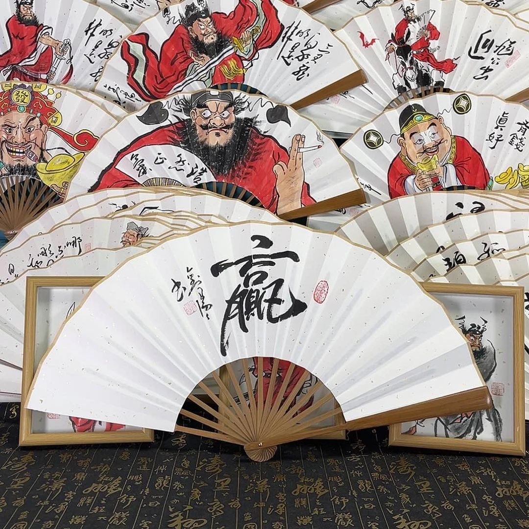 扇子楚****俗手绘扇子一把