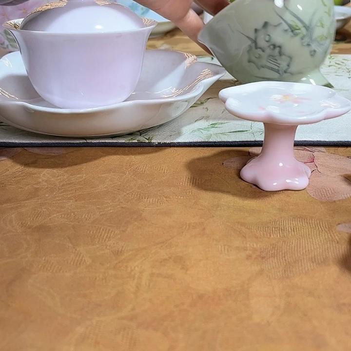 【闪购商品】想*神两盖碗➕般红玫瑰壶承➕樱花盖置