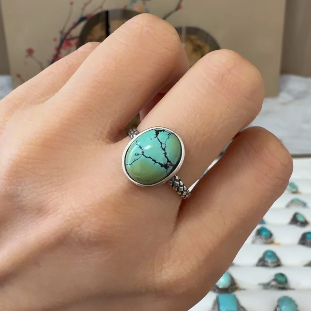 绿松石银S925镶嵌