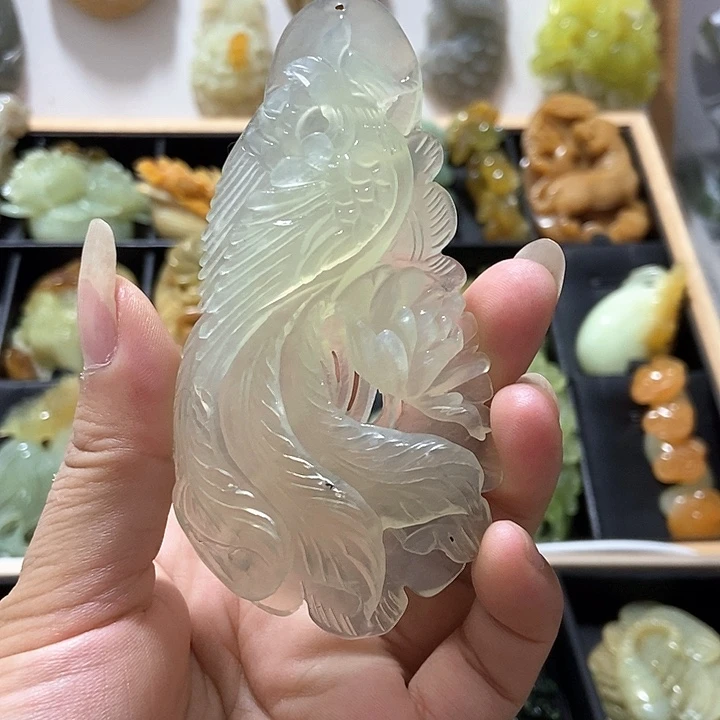 蛇纹石玉未镶嵌挂件