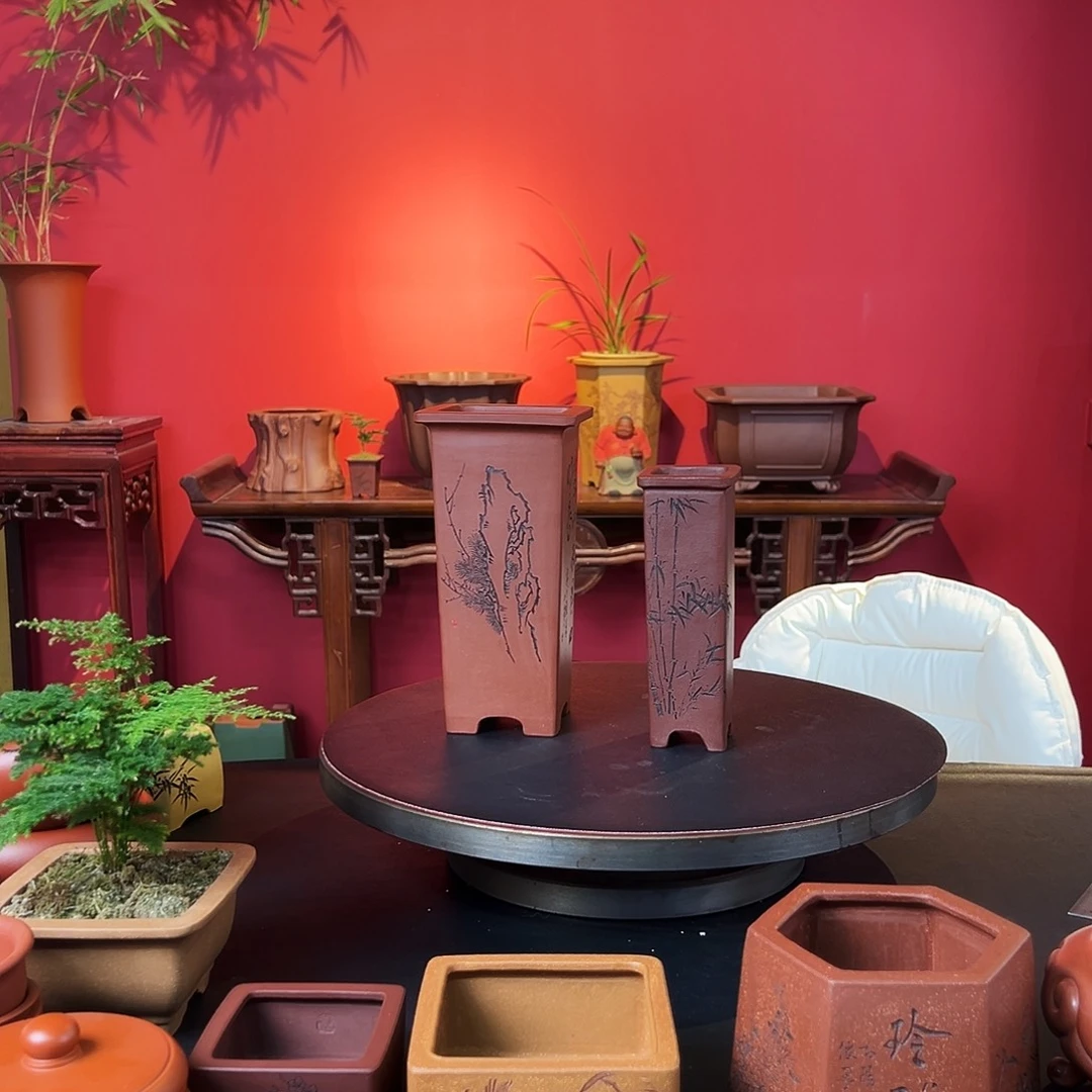 㽞***餘花盆紫砂紫砂花盆