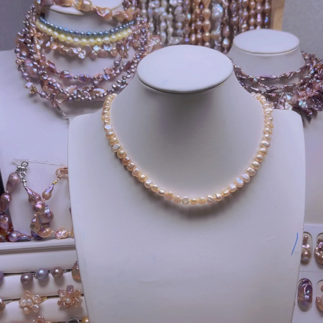 淡水珍珠手绳合金