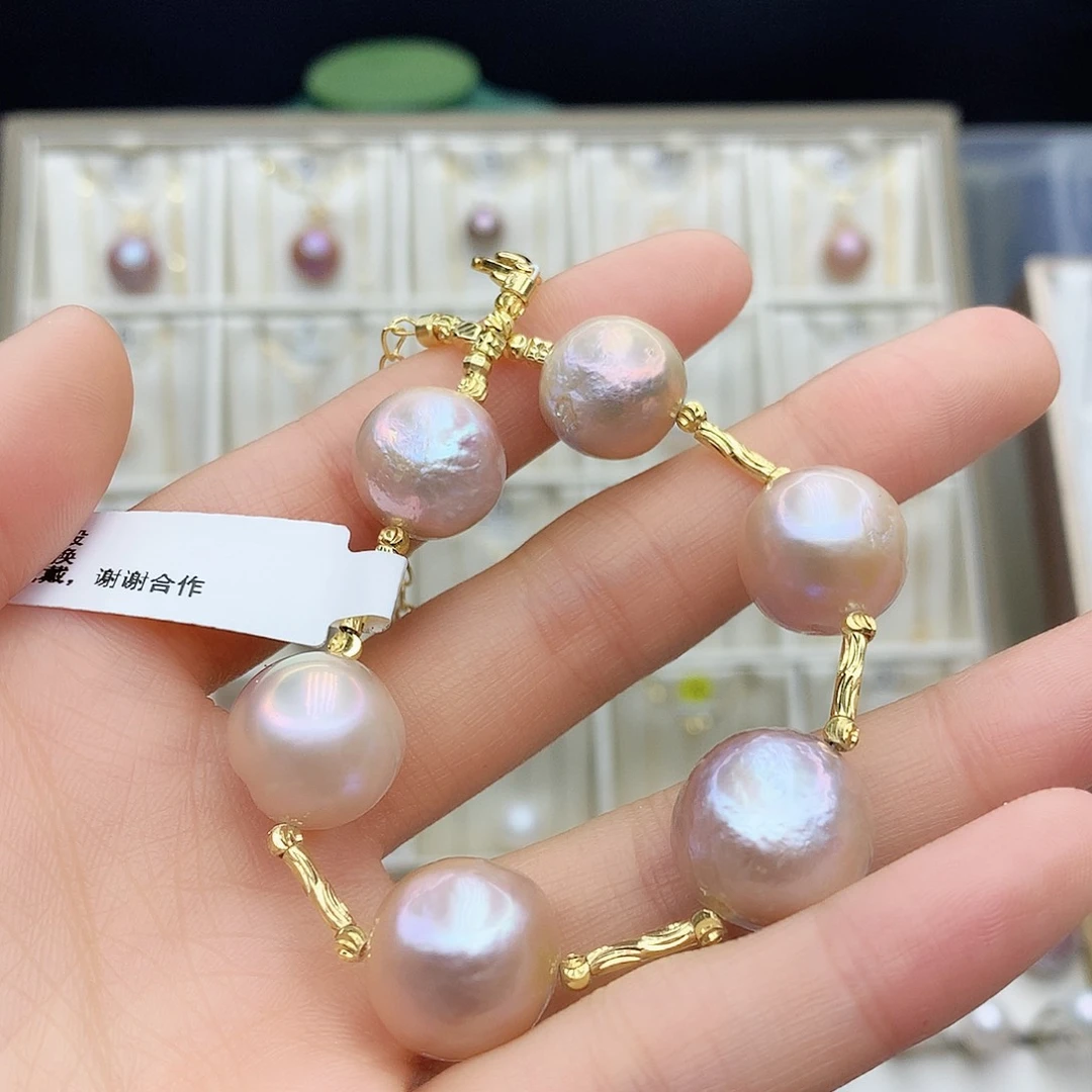 淡水珍珠颈饰合金