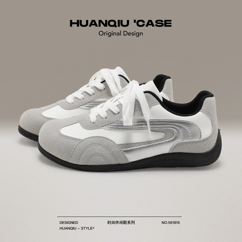 环球复古女款德训赛车鞋2025秋季小众运动休闲鞋百搭轻便软底板鞋