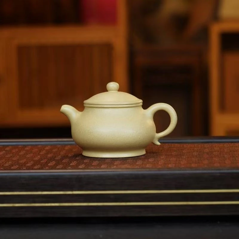 LHB本绿【潘壶220CC】宜兴黄龙山原矿手工紫砂壶