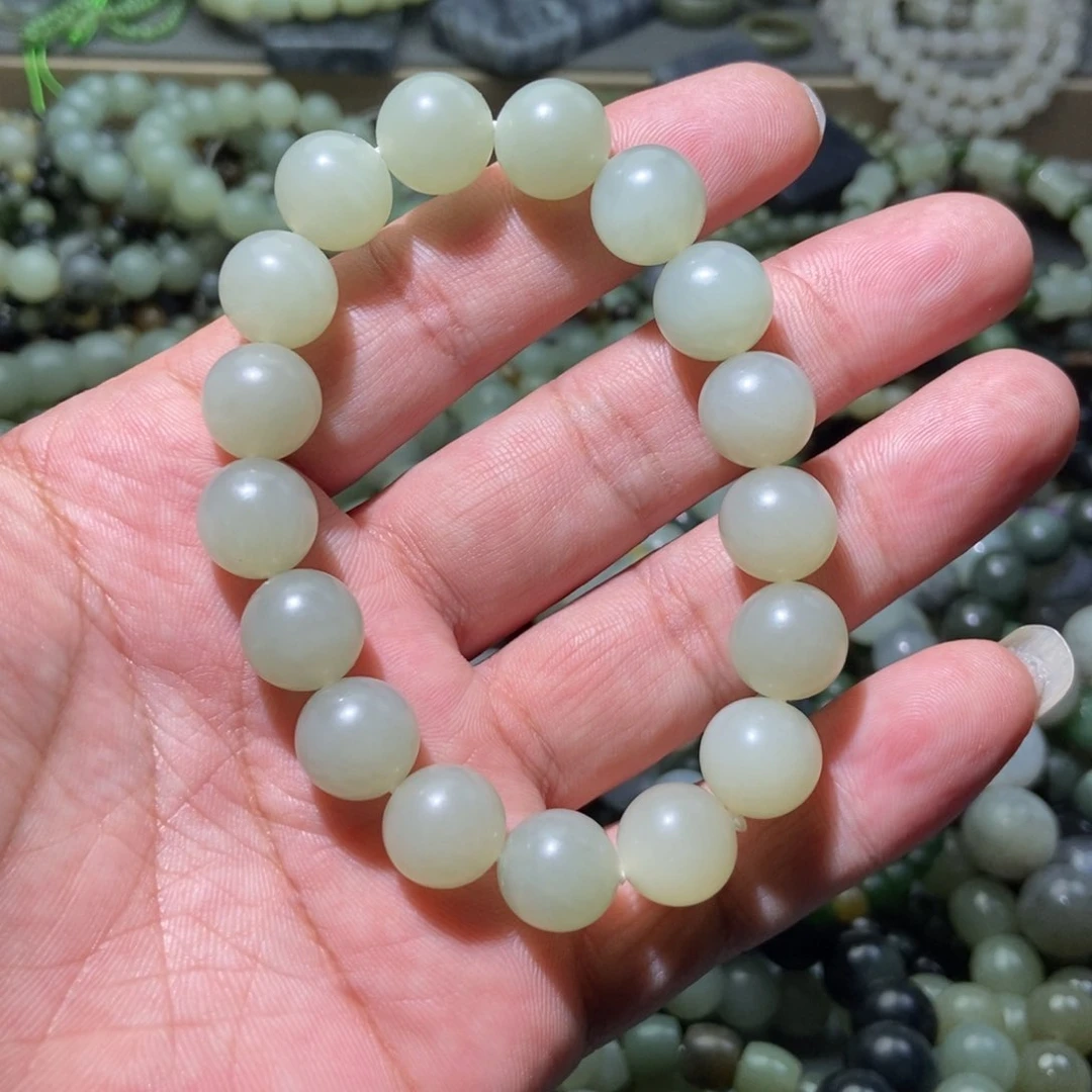 和田玉手链未镶嵌曼*