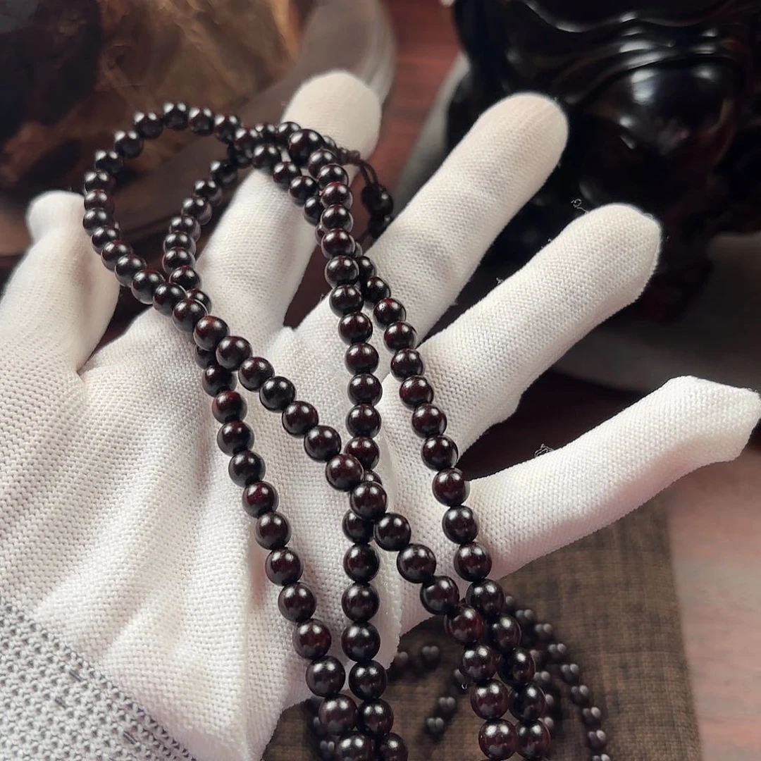 檀香紫檀（小叶紫檀）手串/手链0.6/108