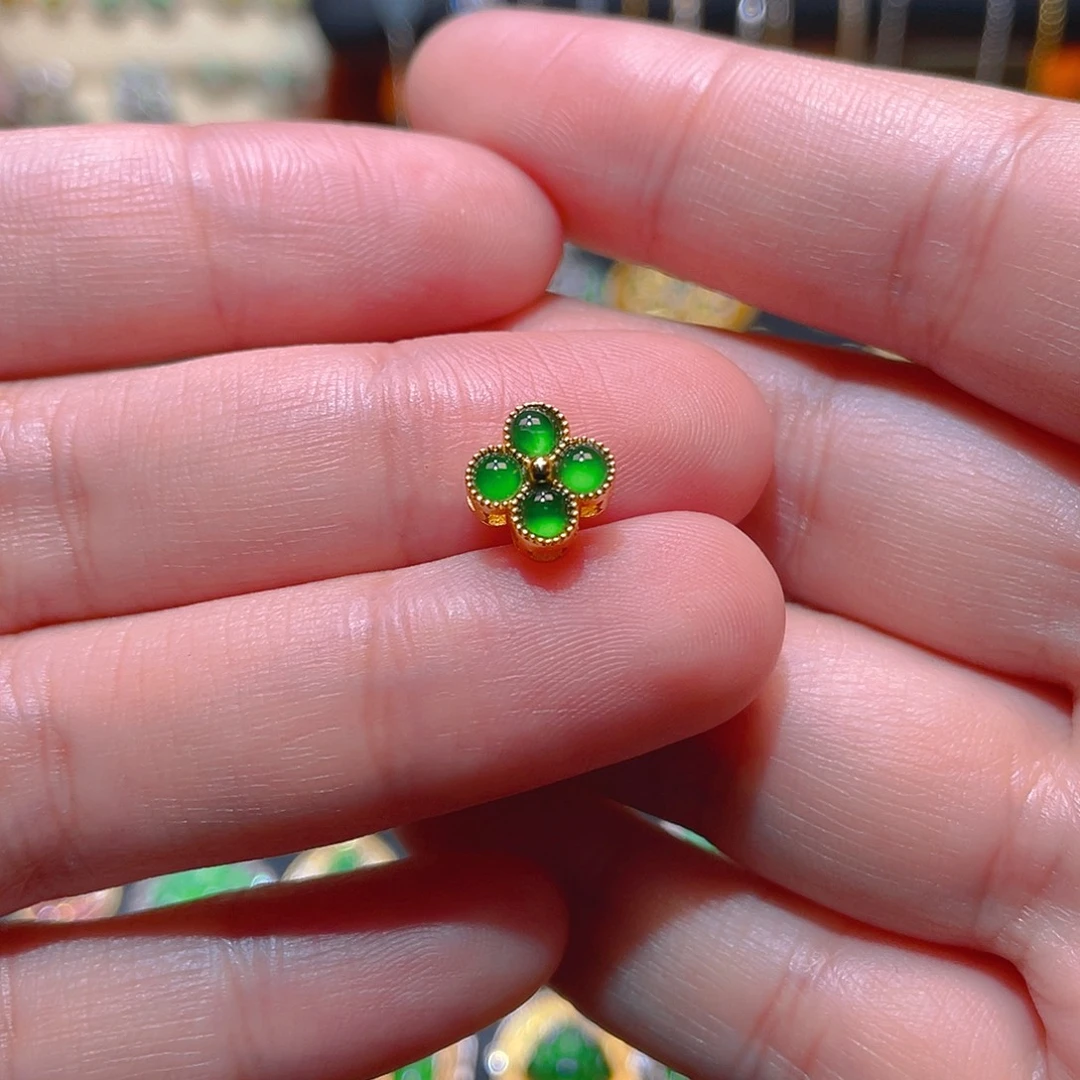 翡翠银S925镶嵌吊坠(不含链)