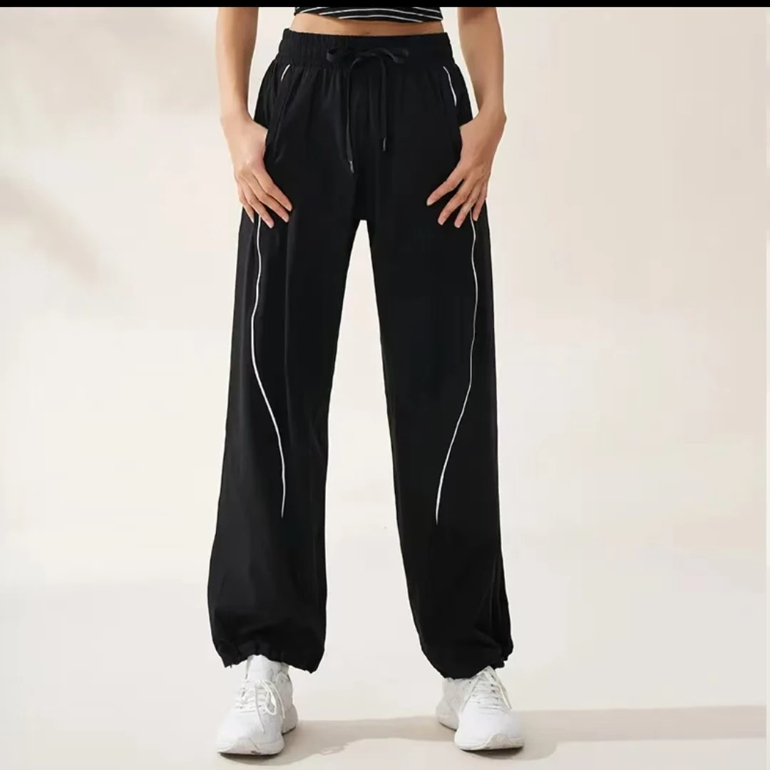 K8-005休闲裤户外夏季透气防晒薄款宽松弹力运动裤