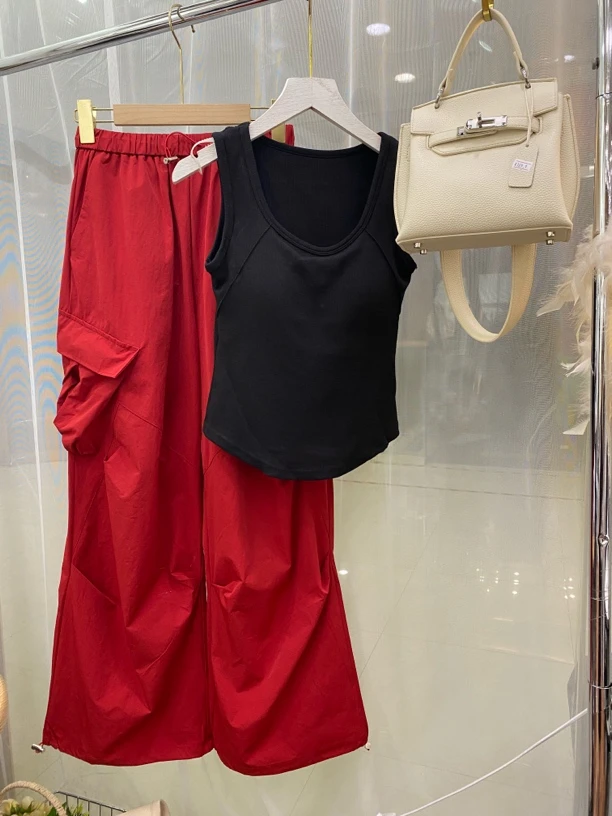 6311薄料休闲风工装裤男女同款百搭休闲裤