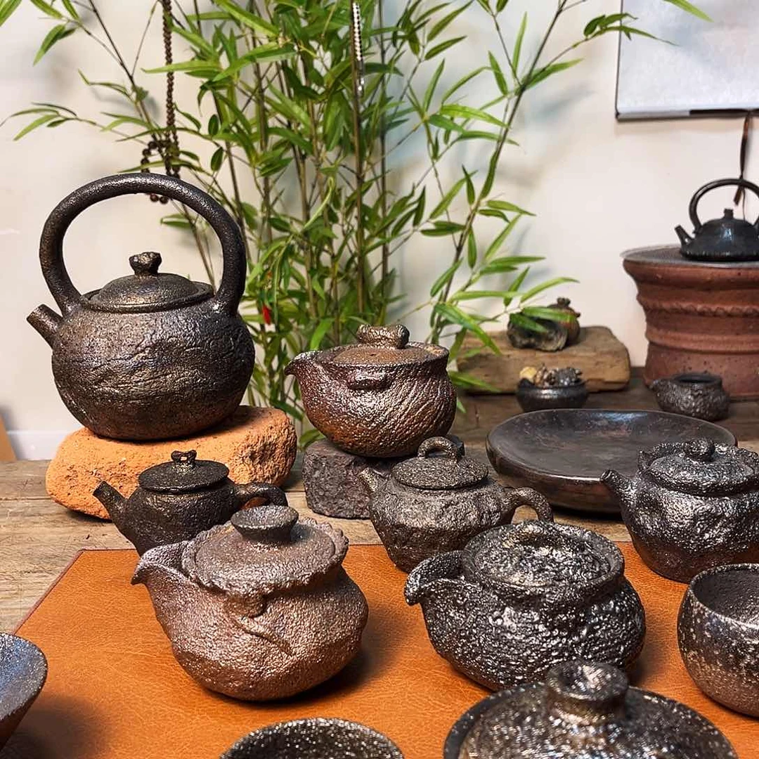 杯十*?荥经黑砂馒头窑盖碗