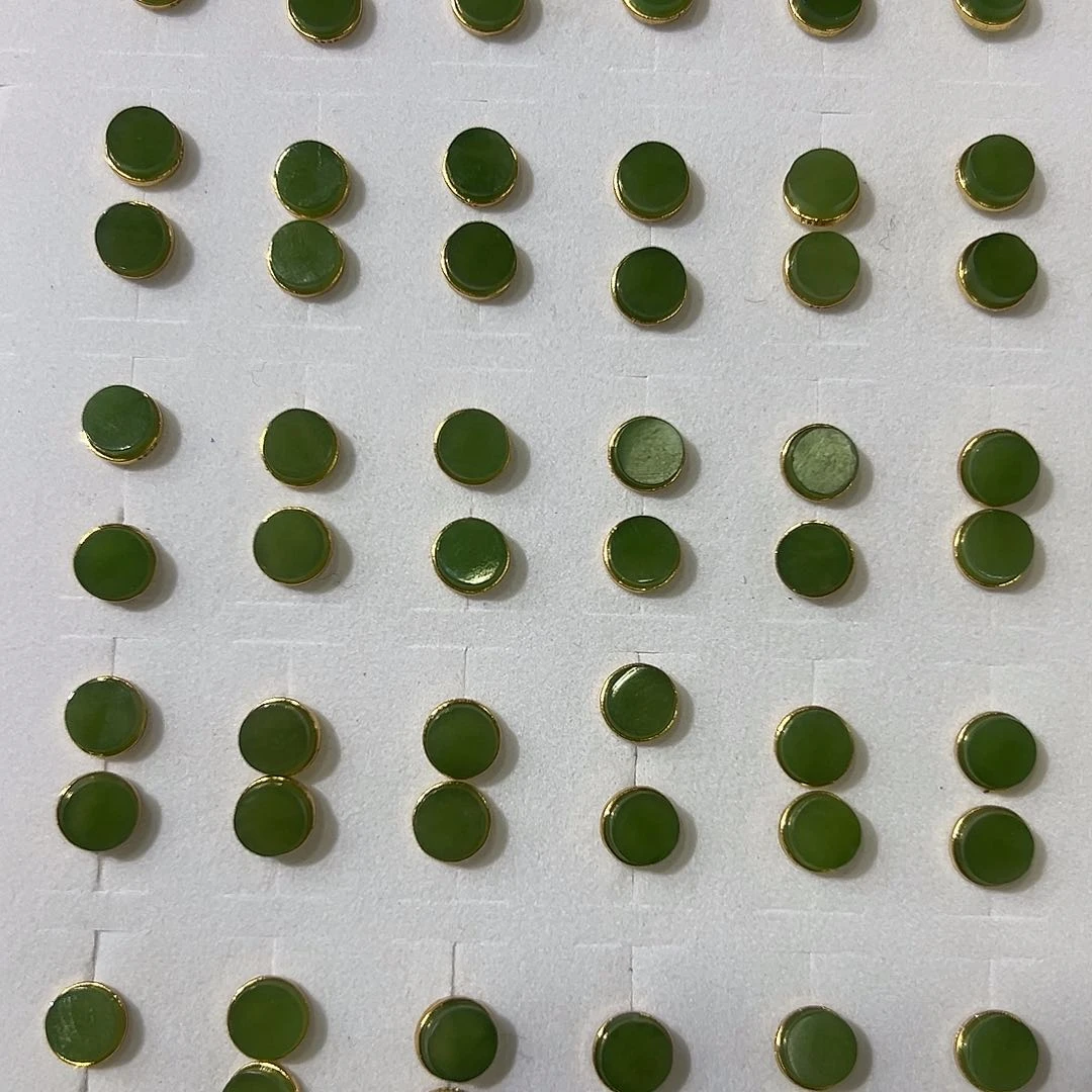 银S925镶嵌和田玉耳饰