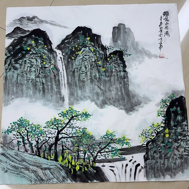 国画国画作品集一个人g