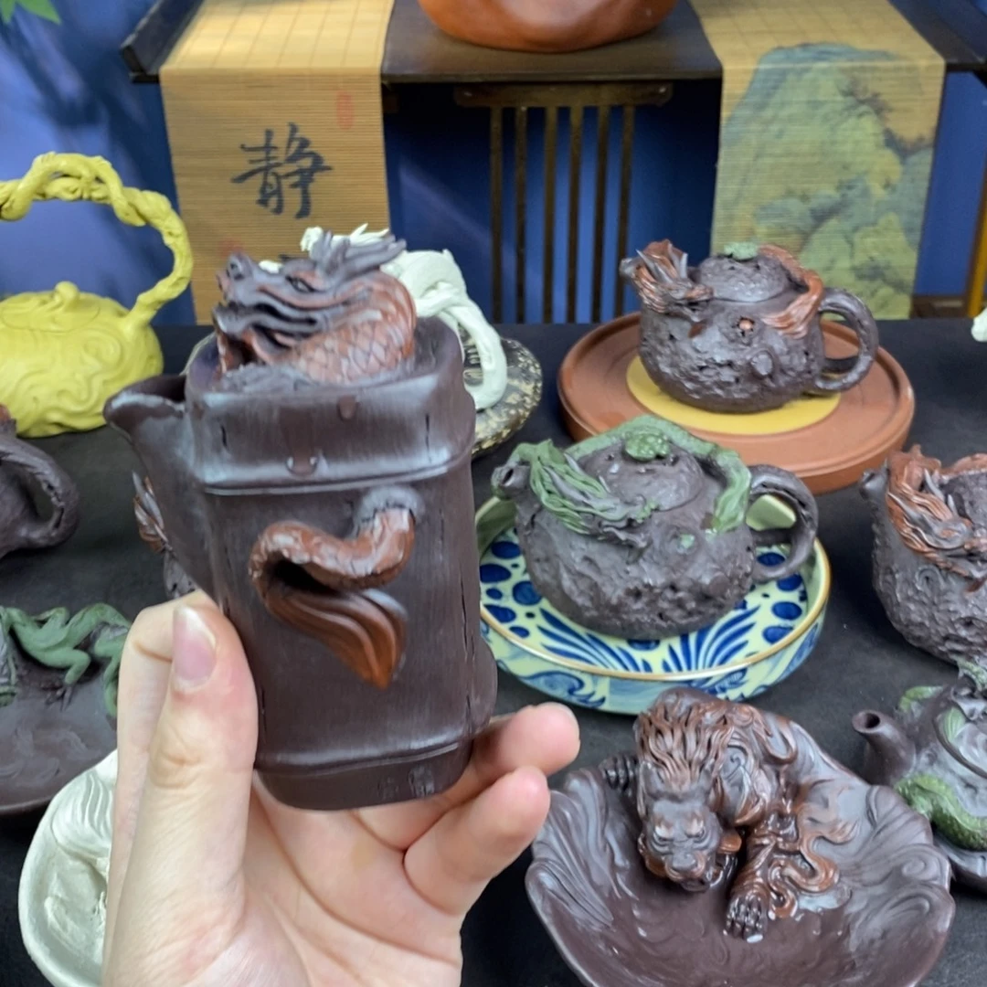紫砂茶壶紫砂 龙壶