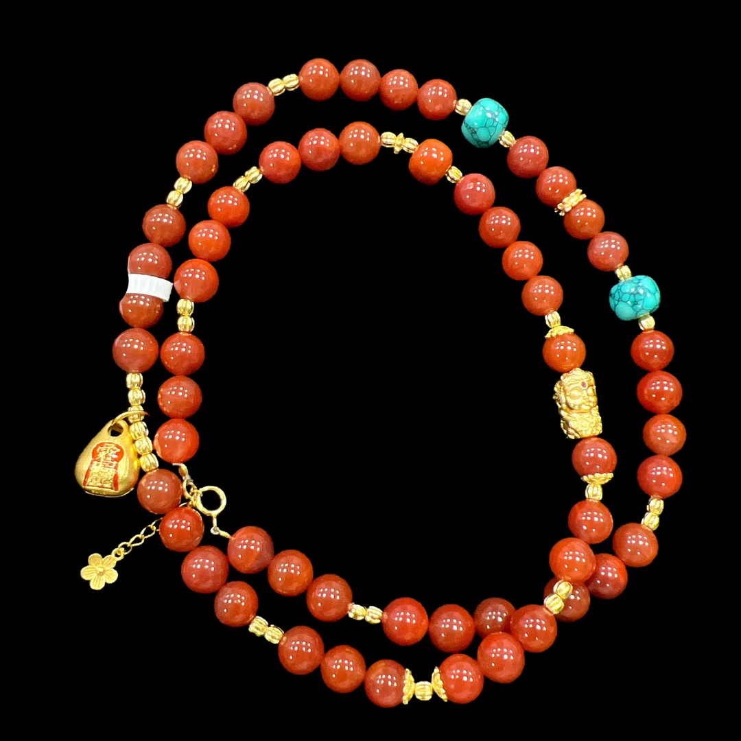 9722-南红项链孤品