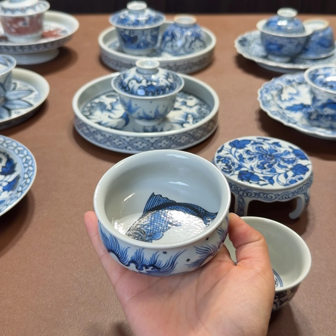 手工手绘茶具微瑕