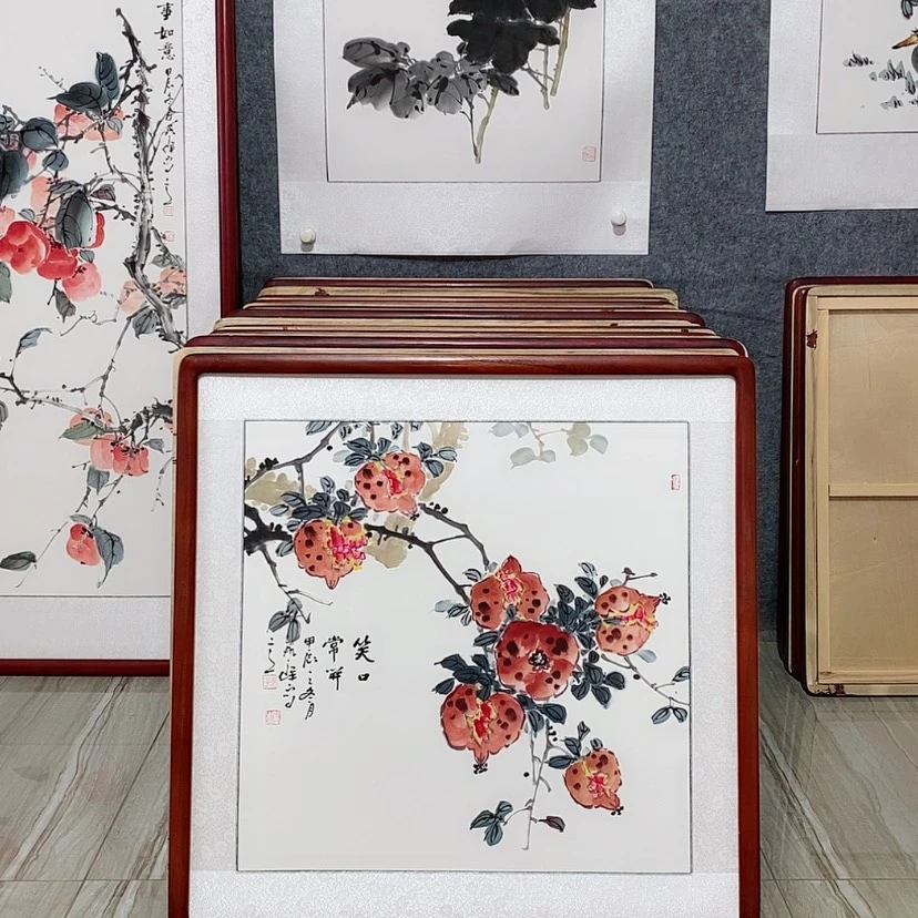 【闪购商品】国画书画作品带框65×65厘米