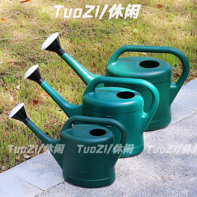 3-10L洒水壶长嘴喷水塑料淋花壶家用浇菜花洒喷壶园艺浇花水壶