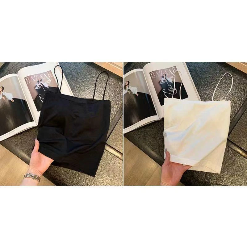 打底小背心女夏内搭带胸垫吊带设计感外穿美背抹胸上衣女背心打底