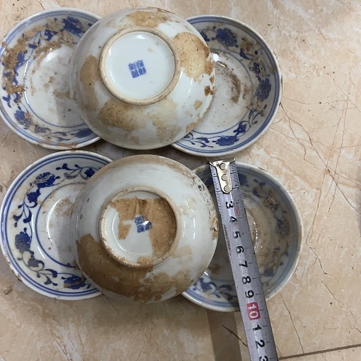 其他陶6个10厘米芙蓉花味碟