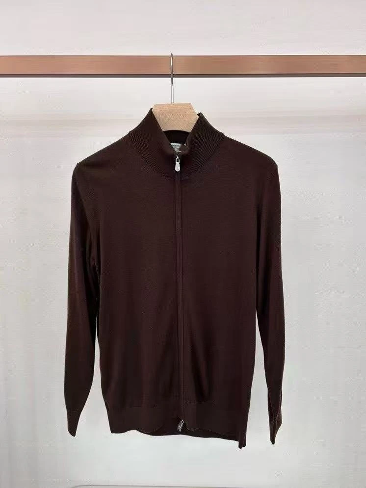 高定男装 BC 秋冬新款 25s 羊毛开衫外套 双开拉链 WT011