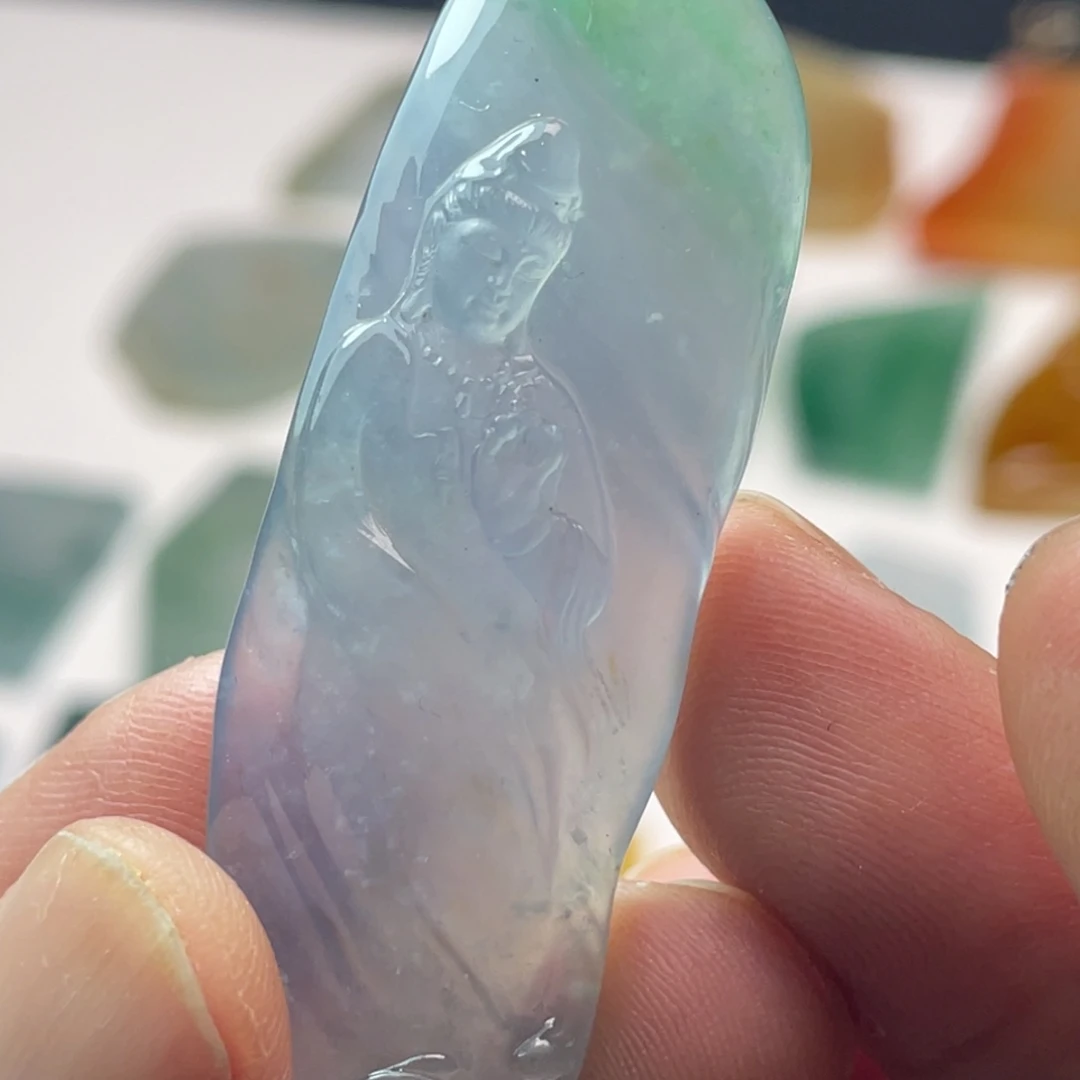 定制翡翠未镶嵌观音