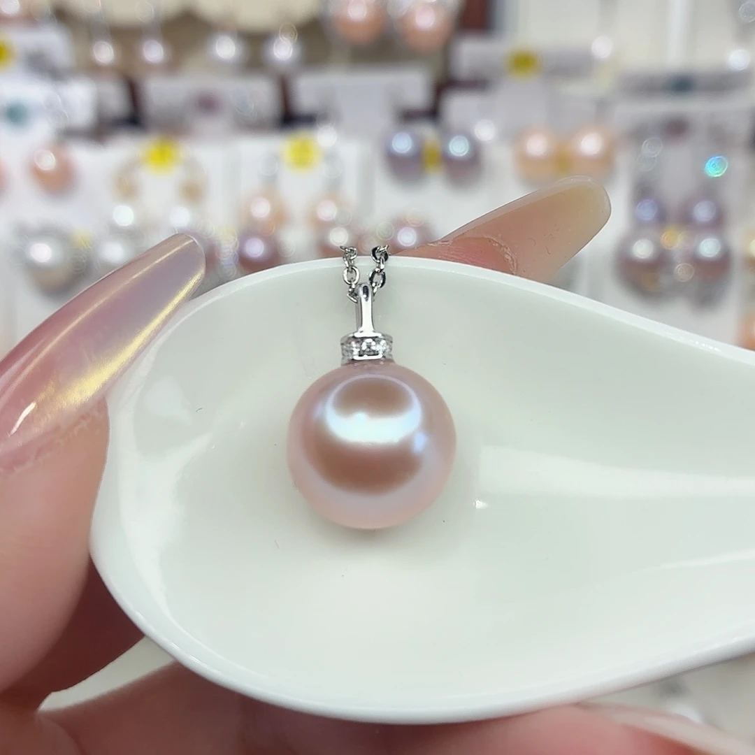 颈饰淡水珍珠银S925镶嵌