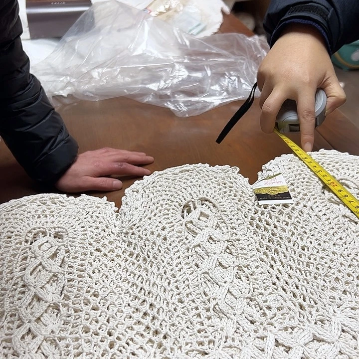 毛绒亚麻棉139-40米花边