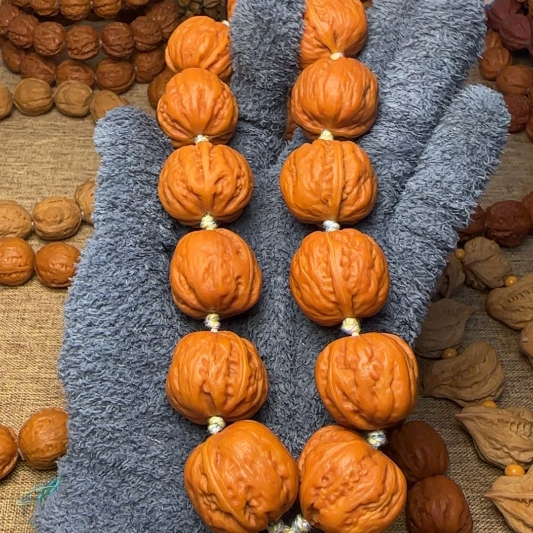 棉***糖吊坠文玩核桃肉墩子