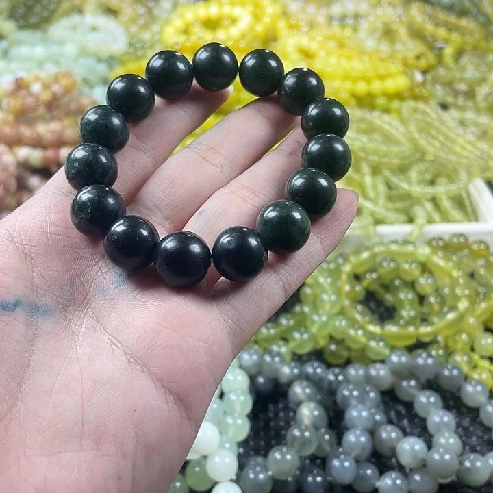 蛇纹石玉未镶嵌手链