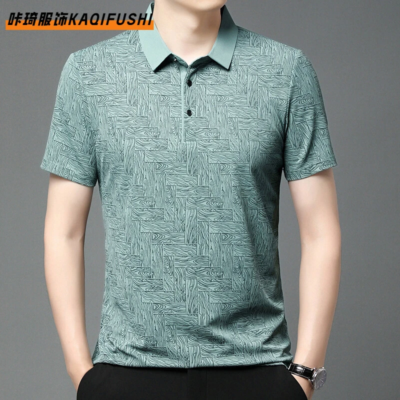 新款夏季男士短袖衫爆款打底体恤衫弹力聚酯免烫处理