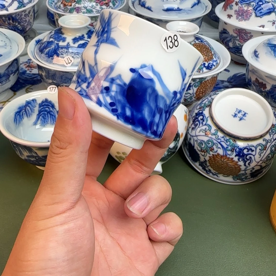 彦祖纯手工手绘茶具138