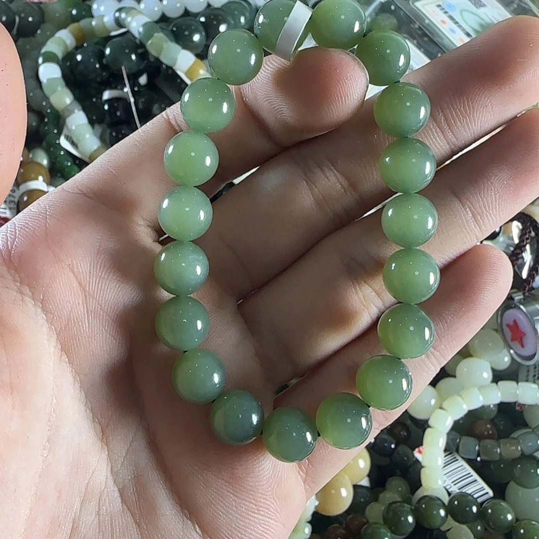 和田玉手链未镶嵌108