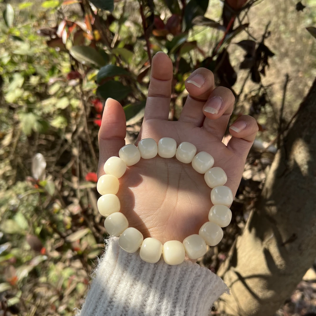 原生态菩提根干磨低抛阿尔卑斯系列单圈手串款 约卡1.4