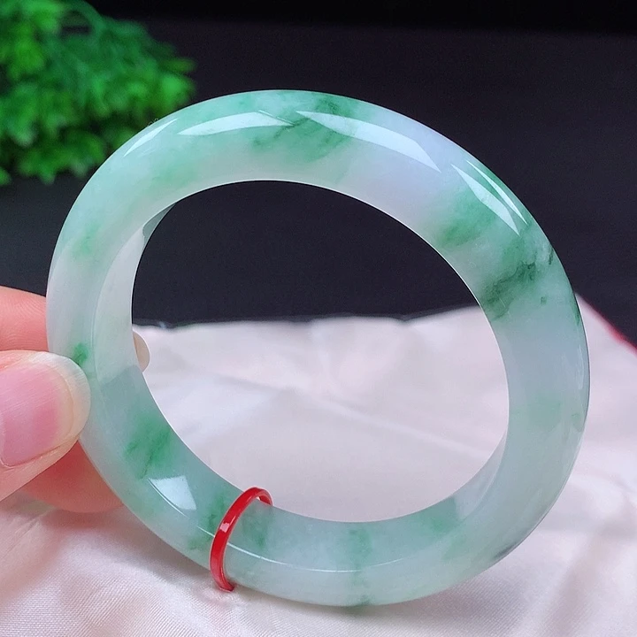 翡翠未镶嵌手镯55圈431135