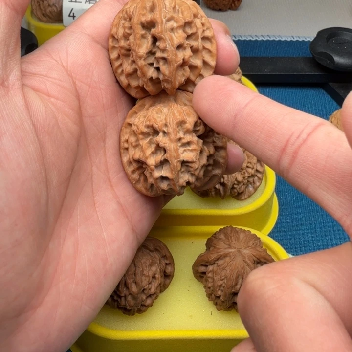 放***逛把件橄榄核核桃和核桃