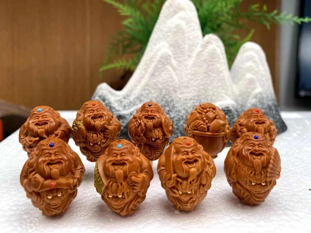 锦和，豪镶八方来财橄榄核雕手串2