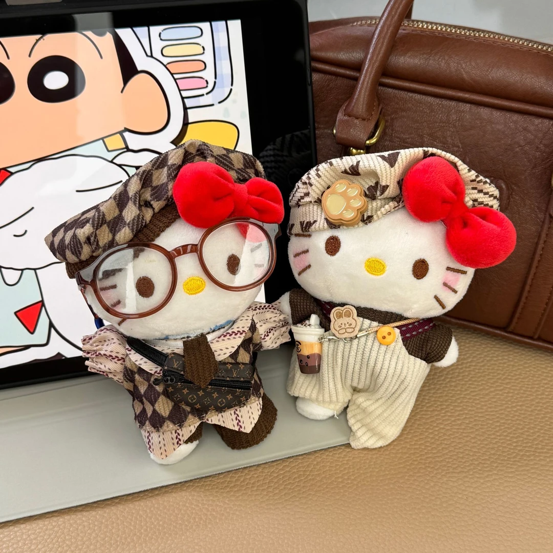 老钱风可爱kitty玩偶公仔挂件帆布包手提包装饰女士礼物摆件挂饰