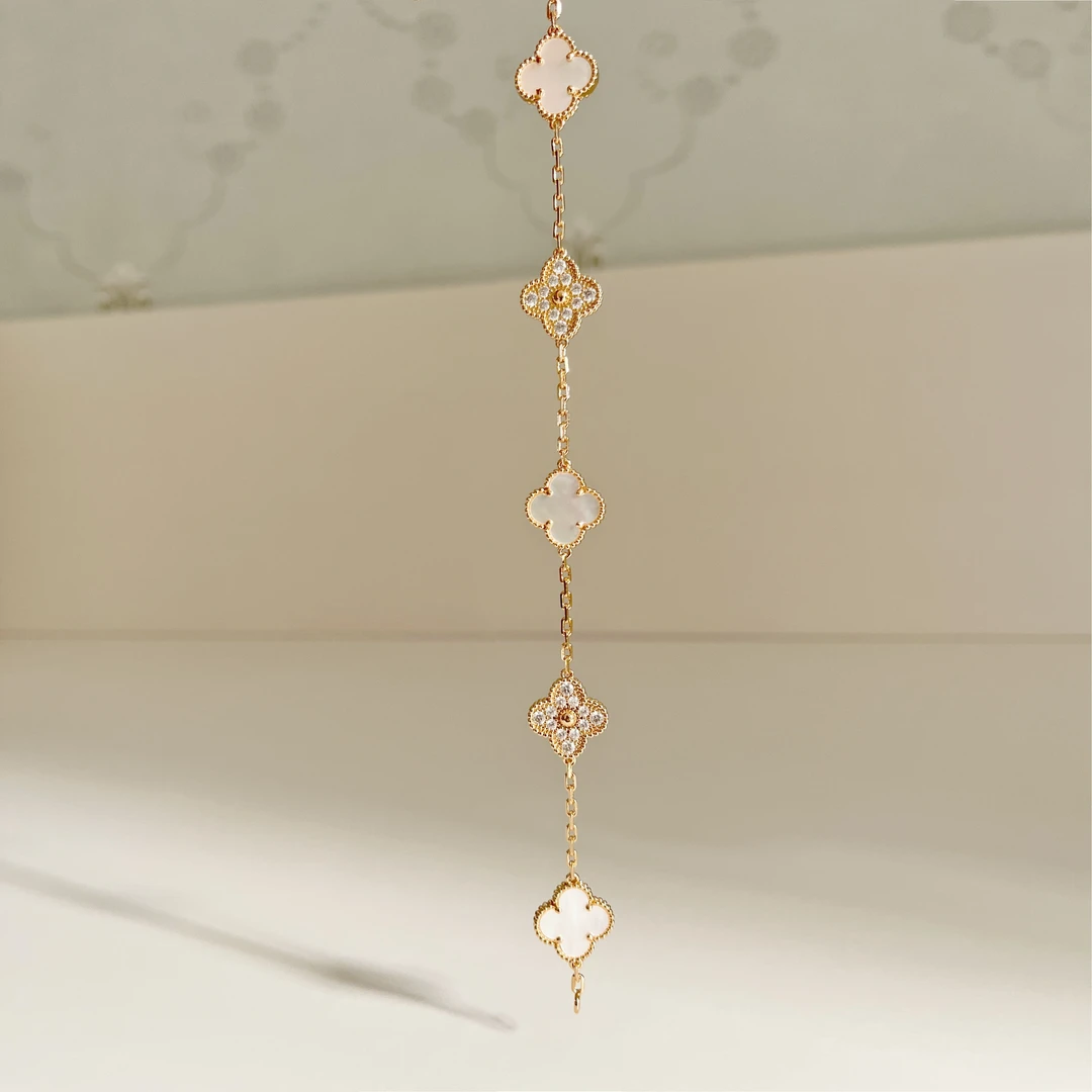 铜合金珐琅手链 四色时尚拼钻气质轻奢手链