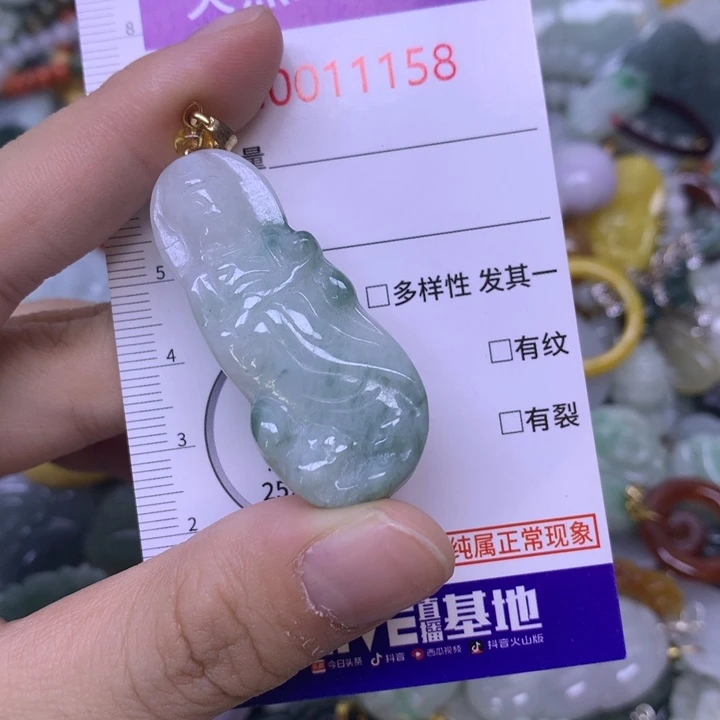 翡翠未镶嵌吊坠(不含链)