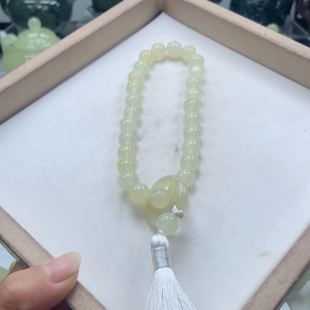 蛇纹石玉未镶嵌手链