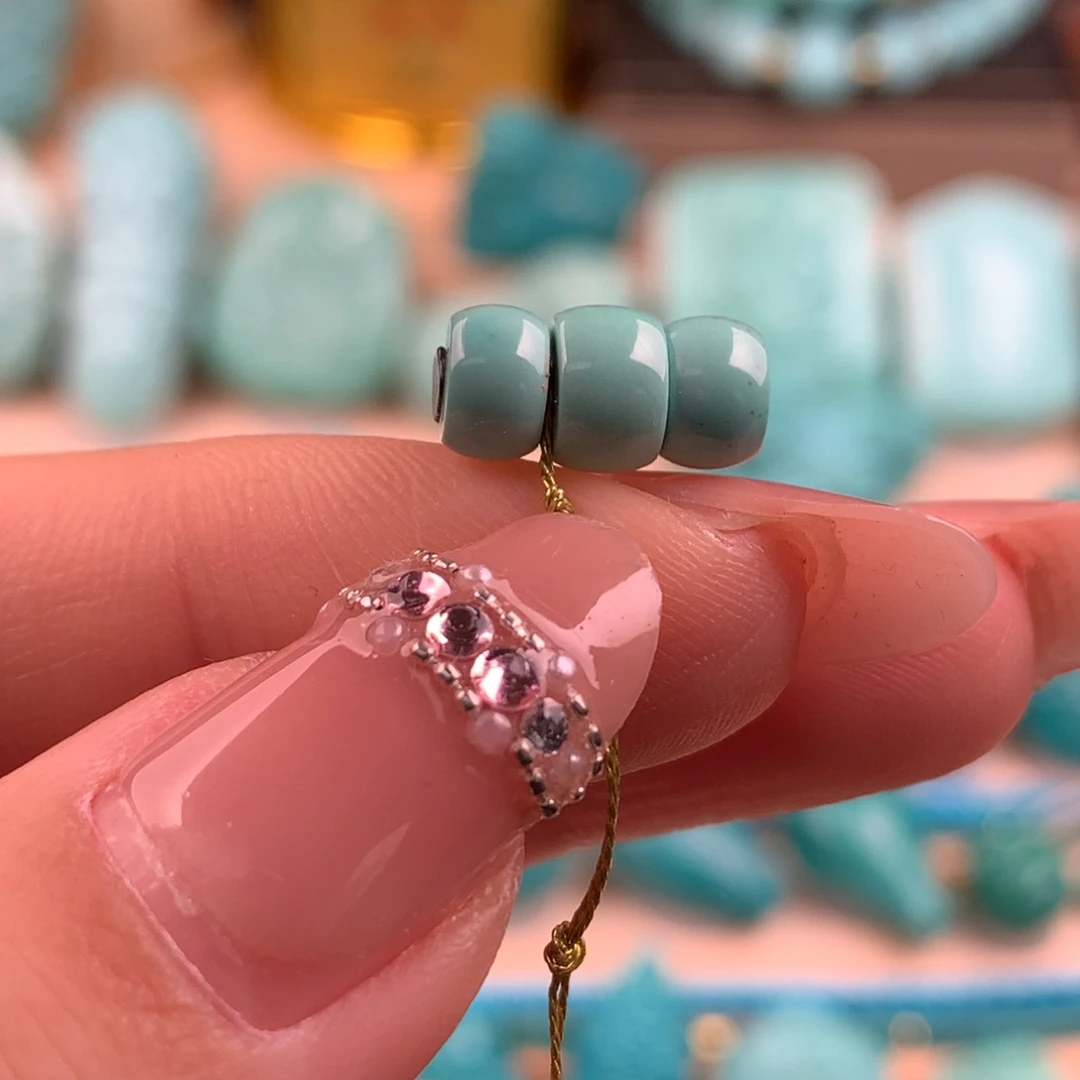 绿松石未镶嵌直切6.5