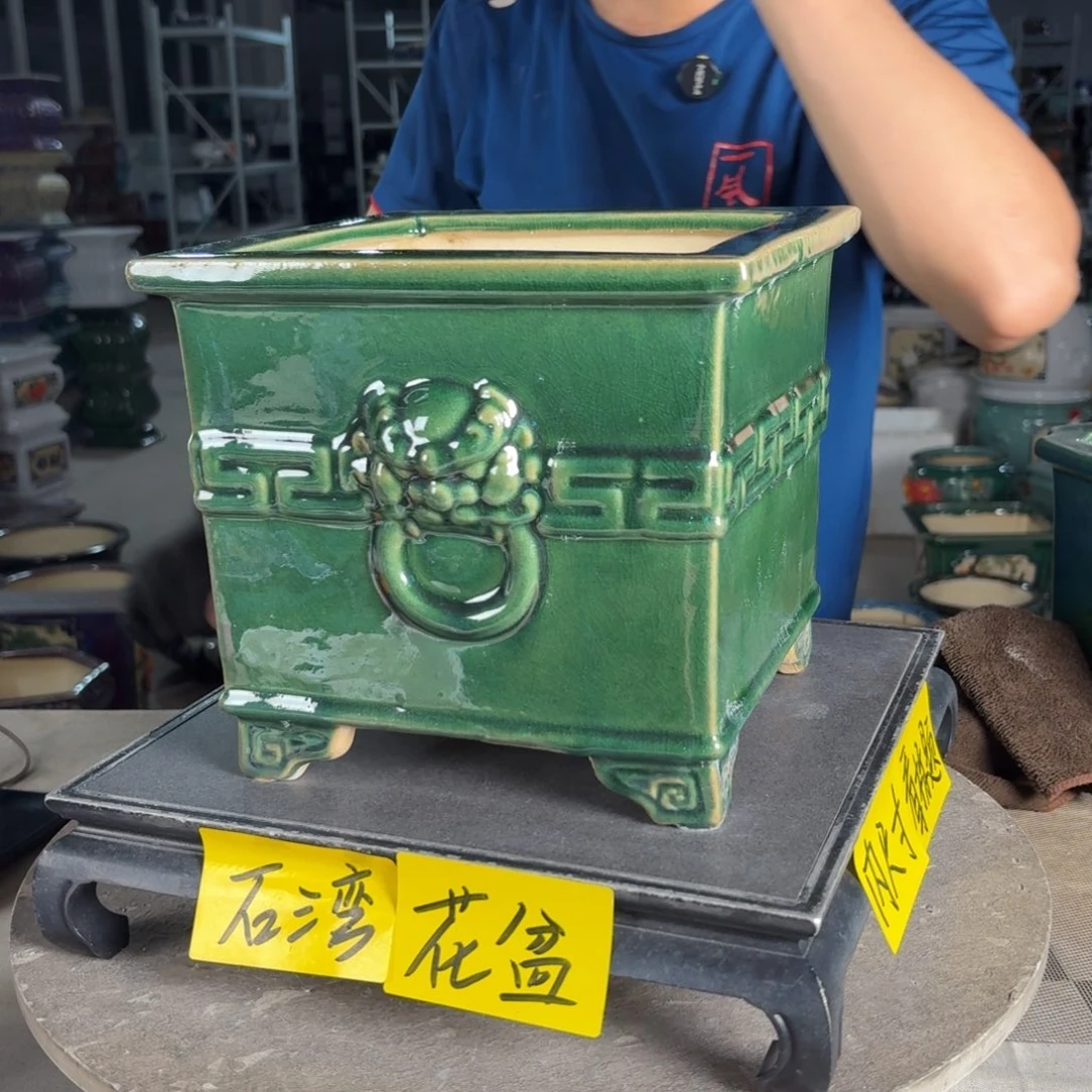 一风堂石湾花盆 内17*16微瑕