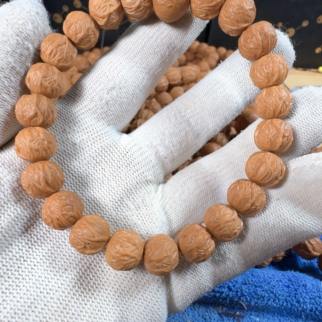 手串猴头核桃猴头雕刻毒液手串